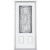 32 In. x 80 In. x 4 9/16 In. Providence Nickel 3/4 Lite Right Hand Entry Door with Brickmould