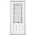 36 In. x 80 In. x 4 9/16 In. Halifax Antique Black 3/4 Lite Right Hand Entry Door with Brickmould