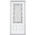 34 In. x 80 In. x 4 9/16 In. Halifax Antique Black 3/4 Lite Right Hand Entry Door with Brickmould