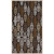 Cynthia Chocolate Viscose/Chenille 5 Feet 2 Inch x 7 Feet 6 Inch Area Rug