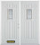 66 In. x 82 In. 9 In. x 19 In. Rectangular Lite 8-Panel Pre-Finished White Double Steel Entry Door with Astragal and Brickmould