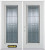 70 In. x 82 In. Full Lite Pre-Finished White Double Steel Entry Door with Astragal and Brickmould