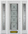 66 In. x 82 In. Full Lite Pre-Finished White Steel Entry Door with Sidelites and Brickmould