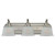 3 Light Brushed Nickel Fluorescent Bathroom Vanity