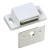 Single Magnetic Catch in White with Mounting Screws 10pcs per Bag