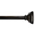 66 Inch - 120 Inch Oil Rubbed Bronze 3/4 Inch Telescoping Curtain Rod Kit with Classic Square Finial