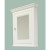 24 Inch x 30 Inch Solid Wood Framed Reversible Door Medicine Cabinet in White Finish
