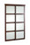 60 Inch Espresso Framed Frosted Sliding Door