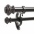 36-72 Inch 7/8 Inch Urn Double Rod Set in Bronze Finish