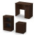 Freeport 3-Piece Office In A Box In Chocolate