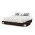 Lux King-Size 2-Drawer Platform Bed Chocolate