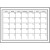 Wall Pops Peel & Stick Dry Erase White Monthly Calendar