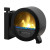 IQ Personal Desktop Fireplace; Black