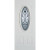 36 In. Oval Lite Painted Steel Entry Door