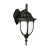 Black with Opal Glass 13 inch Wall Light