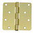 4 Inch  Satin Brass 1/4rd Door Hinge