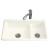 Iron/Tones Smart Divide Kitchen Sink in Biscuit