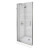 Purist Frameless Pivot Shower Door in Vibrant Brushed Nickel