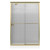 Fluence Frameless Bypass Shower Door in Anodized Brushed Bronze