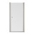 Fluence Frameless Pivot Shower Door in Matte Nickel