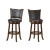 Cabot - Box of 2 -Counter Stool; 26 Inch - Dark Walnut