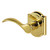 Prestige Tobin Polished Brass Left-Handed Dummy Lever