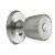 Beverly Entry Knob in Satin Chrome