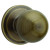 Huntington Passage Knob in Antique Brass