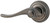 Avalon Dummy Lever in Rustic Pewter
