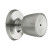 Beverly Privacy Knob in Satin Chrome