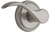 Trapani Passage Lever in Satin Nickel