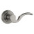 Brooklane Passage Lever in Rustic Pewter