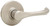 Alfini Passage Lever in Satin Nickel