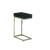 Accent Table - Cappuccino / Chrome Metal With A Drawer