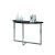 Console Table - Cappuccino With Chrome Metal