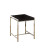 Accent Table - Black Acrylic With Chrome Metal