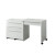 Computer Desk - White Slide-Out With Storage Drawers