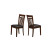Dining Chair - 2Pcs / 39''H / Antique Oak / Brown Seat