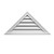 36 Inch x 18 Inch x 2 Inch Polyurethane Decorative Triangle Louver Gable Grill Vent