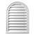 14 Inch x 22 Inch x 2 Inch Polyurethane Decorative Cathedral Louver Gable Grill Vent