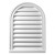 25-1/8 Inch x 61-1/8 Inch x 1 Inch Polyurethane Decorative Trim Cathedral Louver Gable Grill Vent