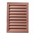 12 Inch x 18 Inch x 2 Inch Polyurethane Functional Rectangle Vertical Louver Gable Grill Vent with Wood Grain Texture