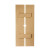 54 Inch x 24 Inch x 1-1/2 Inch Diamond Wood Grain Texture 2-Plank Board and Batten Shutter