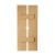 48 Inch x 18 Inch x 1-1/2 Inch Diamond Wood Grain Texture 2-Plank Board and Batten Shutter