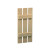 60 Inch x 18 Inch x 1-1/2 Inch Wood Grain Texture 3-Plank Board and Batten Shutter