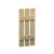 36 Inch x 18 Inch x 1-1/2 Inch Wood Grain Texture 3-Plank Board and Batten Shutter