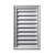 19 Inch x 25 Inch x 2 Inch Polyurethane Decorative Rectangle Vertical Louver Gable Grill Vent with Trim