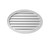 37 Inch x 24-1/2 Inch x 1-5/8 Inch Polyurethane Functional Oval Horizontal Louver Gable Grill Vent