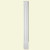 2-1/2 Inch x 7 Inch x 90 Inch Primed Polyurethane Double Panel Pilaster with Moulded Plinth