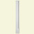 2-1/2 Inch x 8 Inch x 90 Inch Primed Polyurethane Plain Pilaster with Moulded Plinth